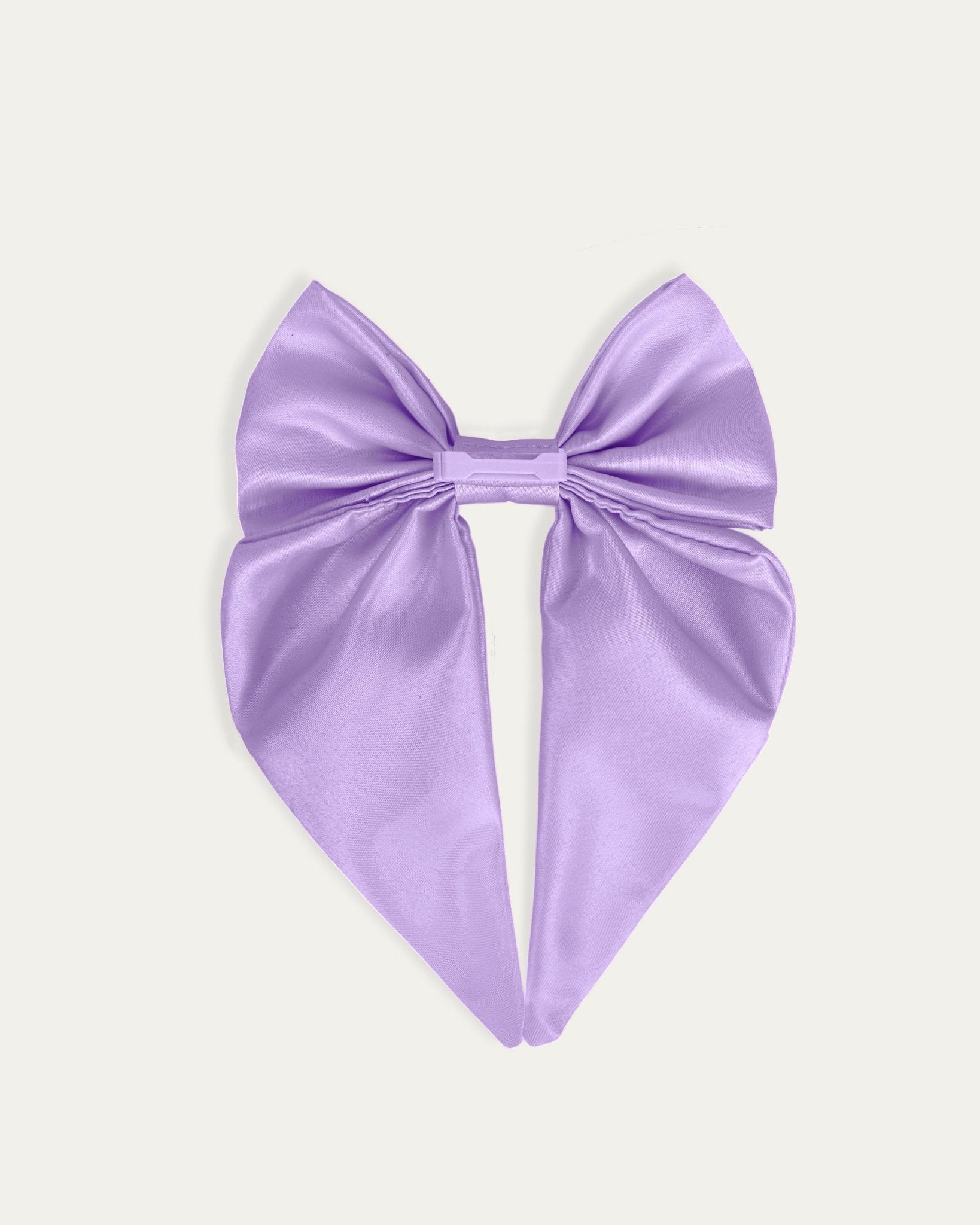 Satin Harness Bow - Lilac