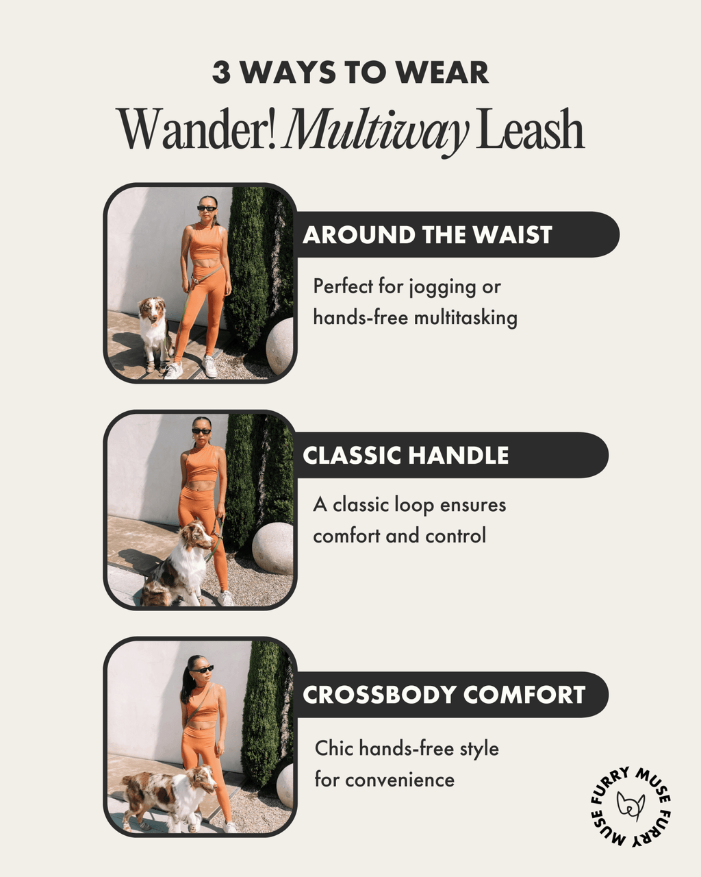 Wander! Multiway Leash - Bubblegum